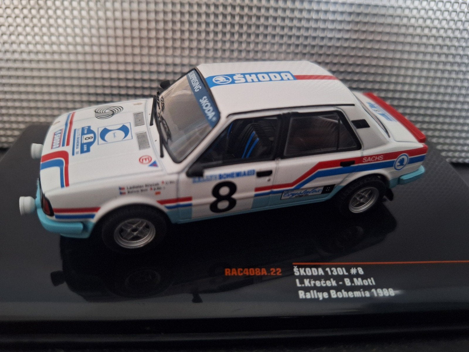 Skoda 130L #8 Rally 8 Bohemia 1988 Schaal 1:43, Overige merken, IXO, IXO, Nieuw