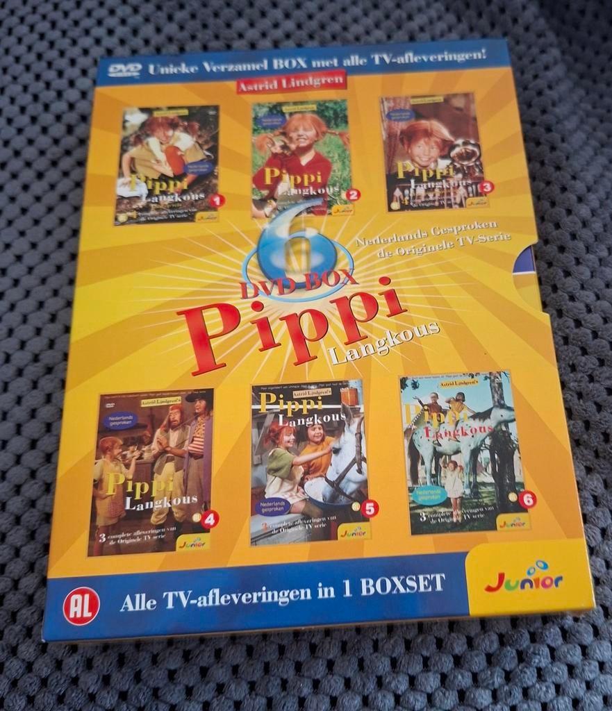 Pippi Langkous dvd box [ 6 dvd s, Alle leeftijden, Ophalen of Verzenden, Zo goed als nieuw, Boxset