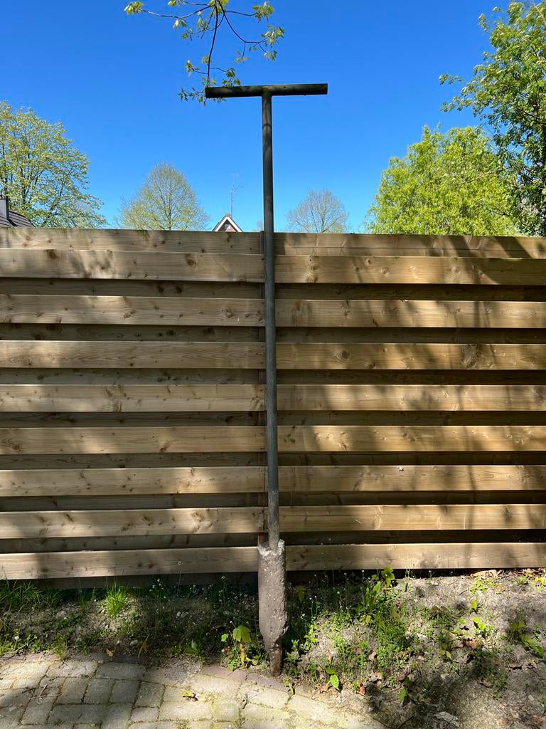 1 Dikwandige waslijn paal 275cm hoog en 60cm breed, Ophalen, Gebruikt, Overige typen
