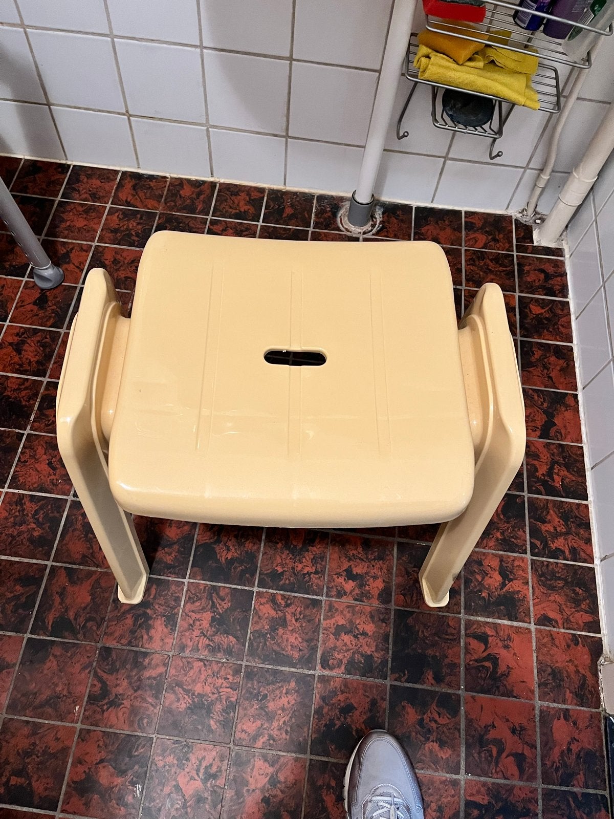 Kunststof krukje voor badkamer of algemeen gebruik, Ophalen, Gebruikt, Kunststof