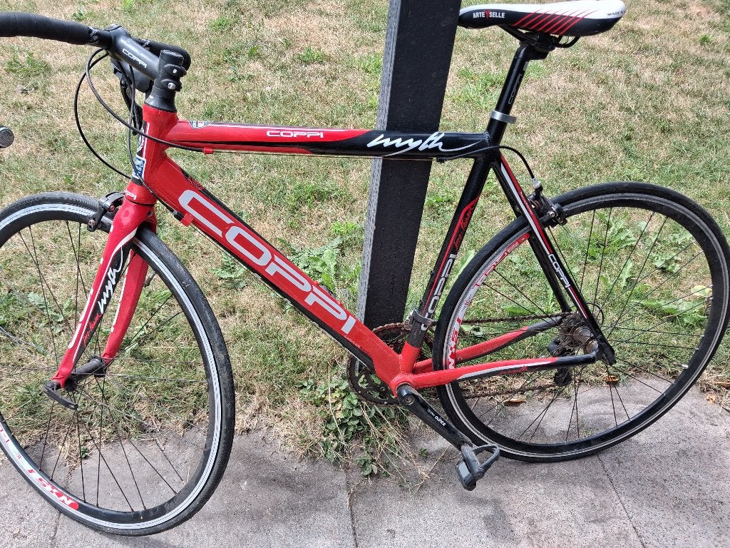 COPPI RACEFIETS -WEINIG GEBRUIKT, 28 inch, Aluminium, Zo goed als nieuw, 15 tot 20 versnellingen
