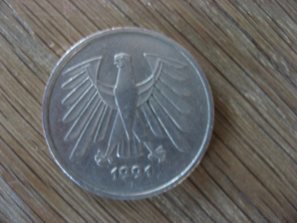 Duitsland 5 mark 1991 met adelaar en meer munten, Verzenden, Duitsland, Losse munt