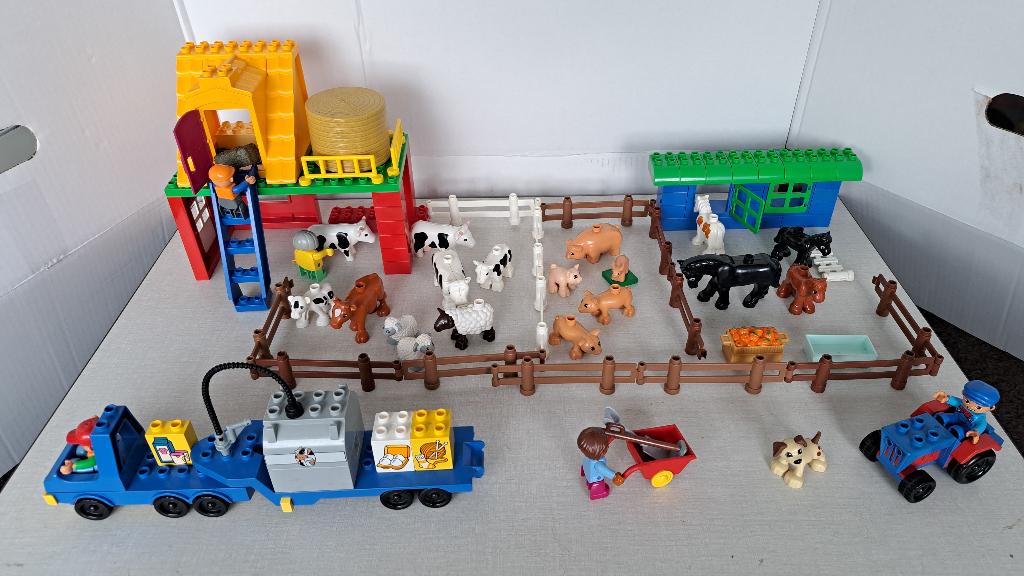 Duplo Boerderij met 19 dieren, Ophalen of Verzenden, Zo goed als nieuw, Complete set, Duplo