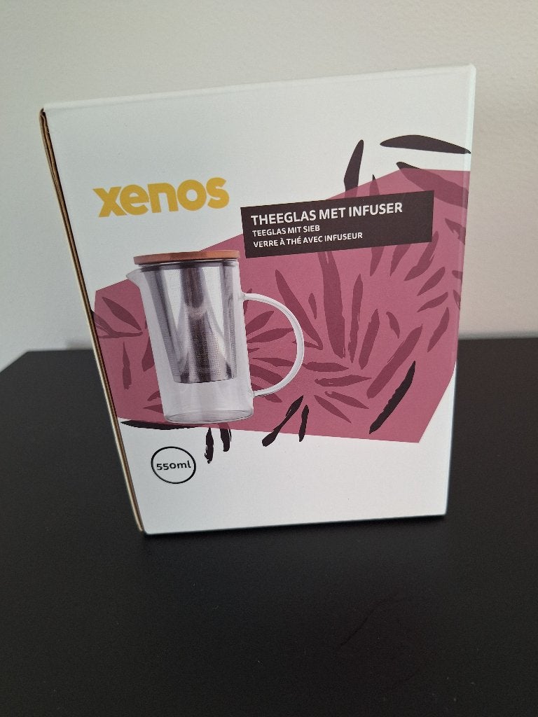 theeglas met infuser, Overige merken, Overige typen, Nieuw, Ophalen of Verzenden