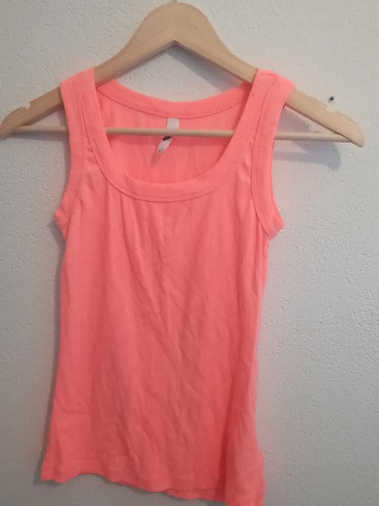 Neon roze geribbelde tanktop maat S, Kleding | Dames, Tops, Ophalen of Verzenden, Zo goed als nieuw, Roze, Ever me