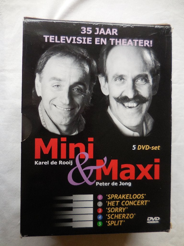 Mini en Maxi 5DVD Box, Ophalen, Stand-up of Theatershow, Mini & Maxi, Alle leeftijden
