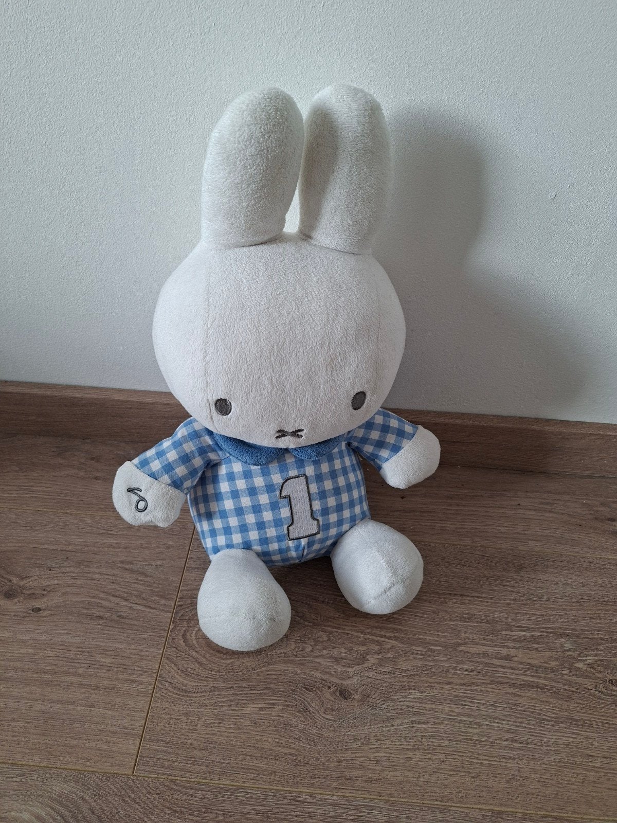 Nijntje knuffel 35 cm blauw, Ophalen of Verzenden, Zo goed als nieuw, Konijn