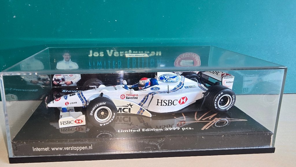 Jos Verstappen Stewart Ford 1998 Limited Edition Minichamps, Ophalen of Verzenden, Zo goed als nieuw, Auto, MiniChamps