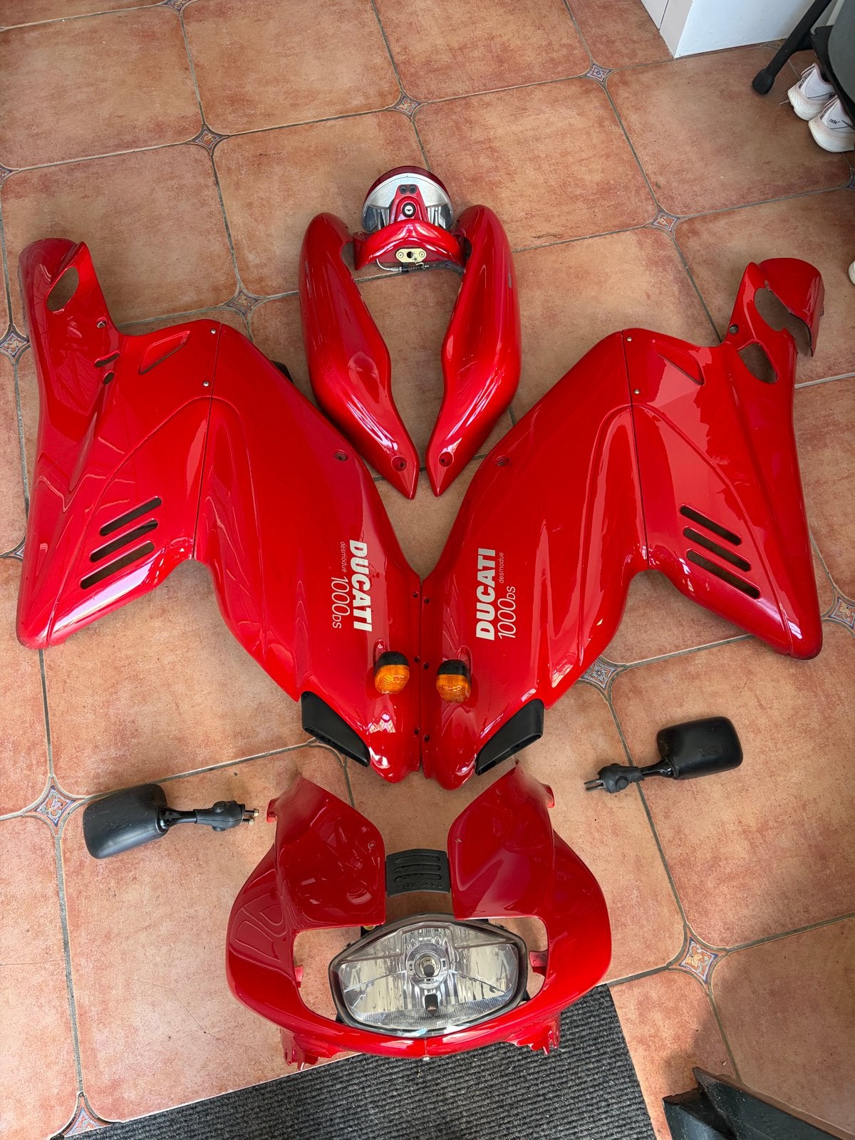 Kappenset Ducati ss 1000DS - Rood, Ophalen, Gebruikt