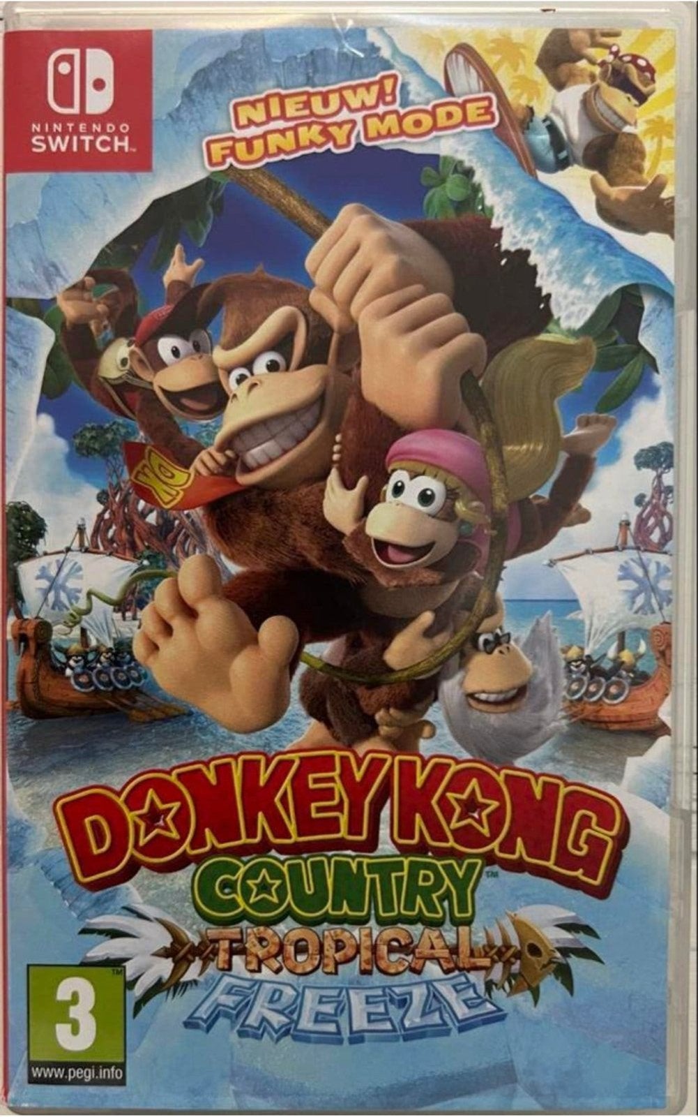 Donkey Kong Country Tropical Freeze Nintendo Switch, 2 spelers, Eén computer, Ophalen of Verzenden, Zo goed als nieuw