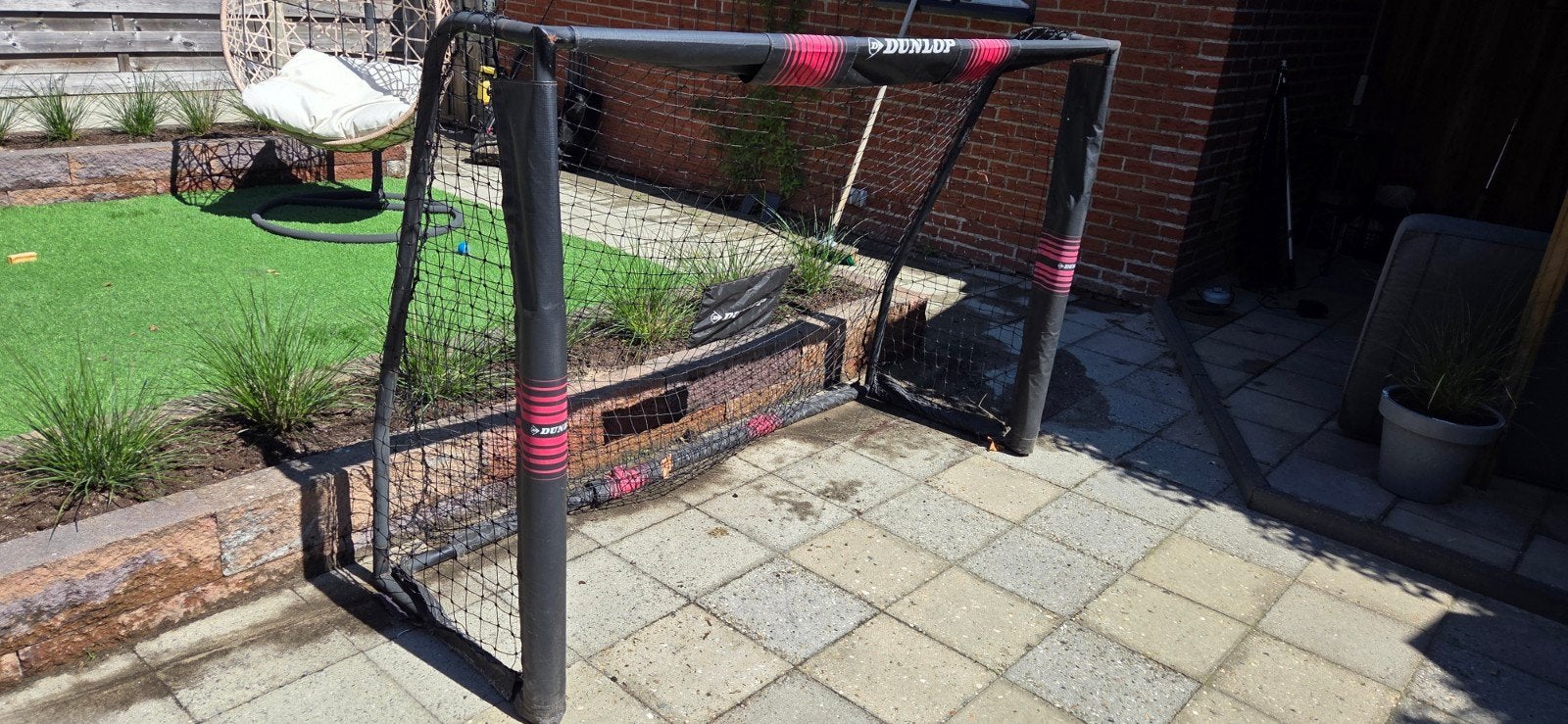 2x Dunlop voetbaldoelen voor in de tuin, Ophalen