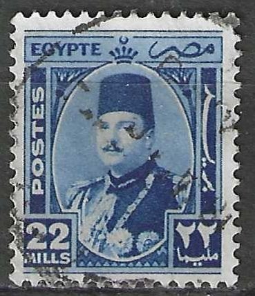 Egypte 1944/1946 - Yvert 232 - Koning Farouk  (ST), Verzenden, Egypte, Gestempeld