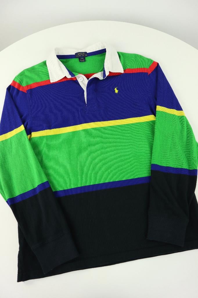 Ralph Lauren (rugby) polo shirt met lange mouw - XS, Overige kleuren, Ralph Lauren, Ophalen of Verzenden, Zo goed als nieuw