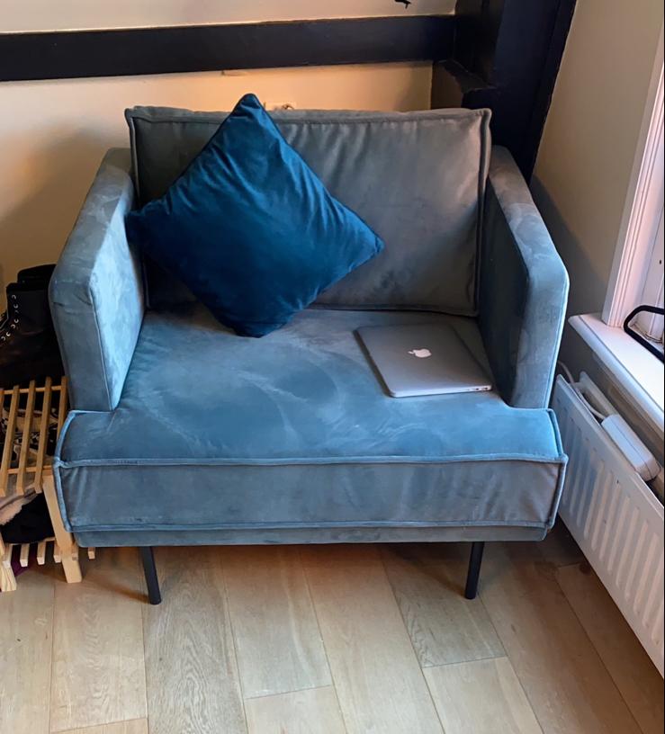 Sissy-Boy loveseat in grijs blauw, Ophalen, Zo goed als nieuw