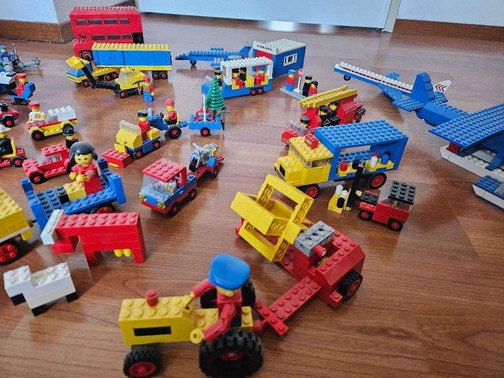 Vintage Lego 70s verzameling, Gebruikt, Lego, Ophalen of Verzenden, Inclusief minifiguren
