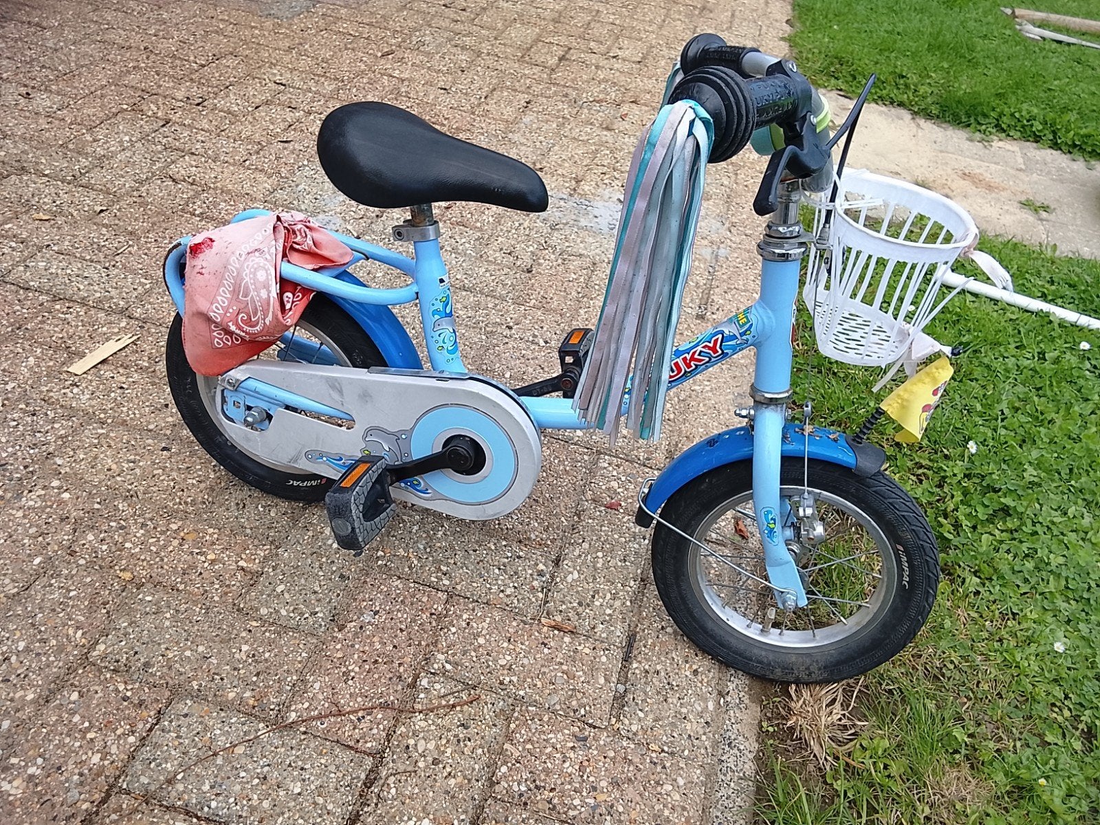 Puky kinderfiets 12 inch met mandje, Fietsen en Brommers, Ophalen, Terugtraprem, Zijwieltjes, Gebruikt