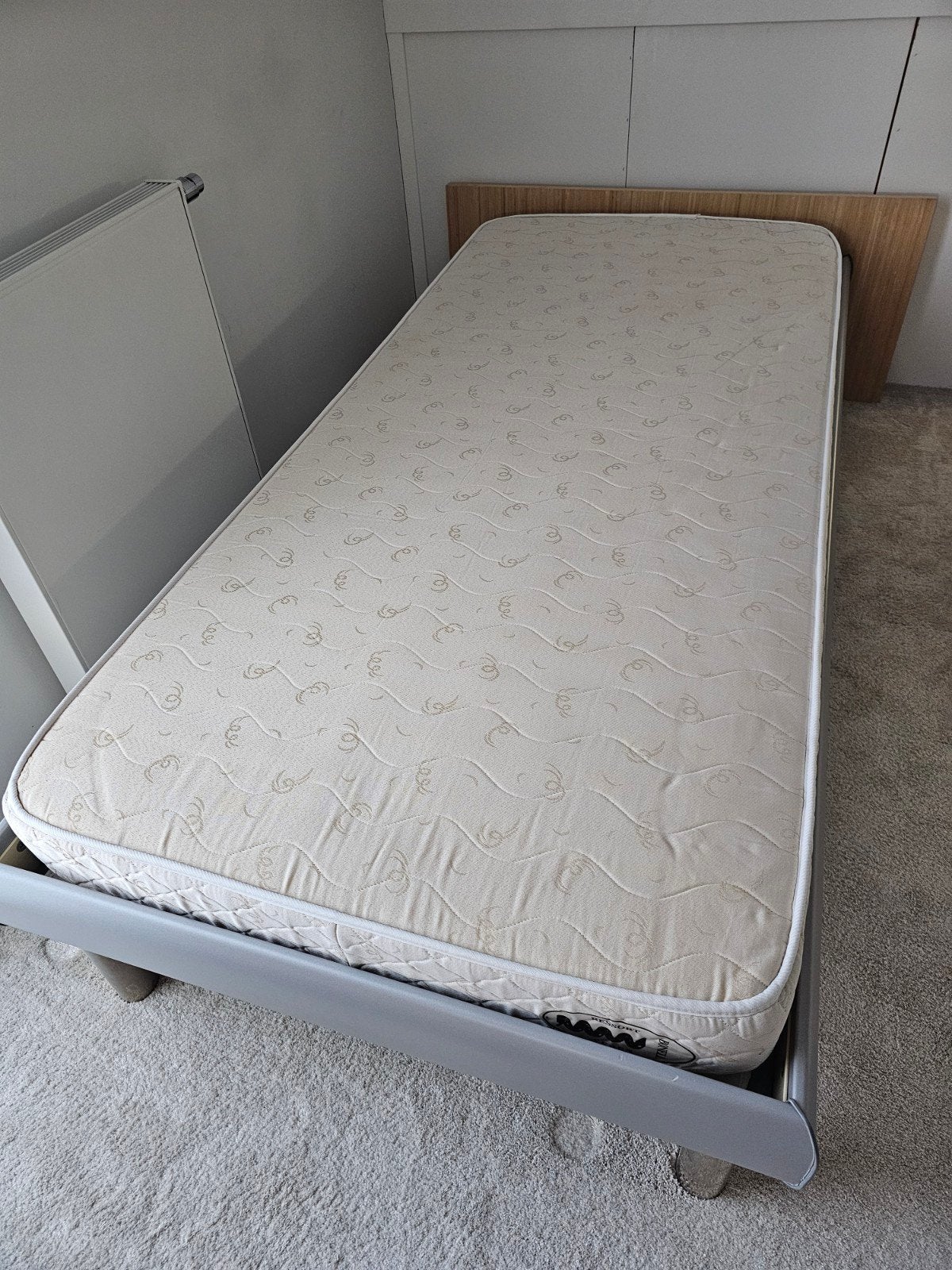 LAATSTE KANS! 1-persoonsbed 90x200 met lattenbodem en matra, Ophalen, Overige materialen, Gebruikt, 90 cm