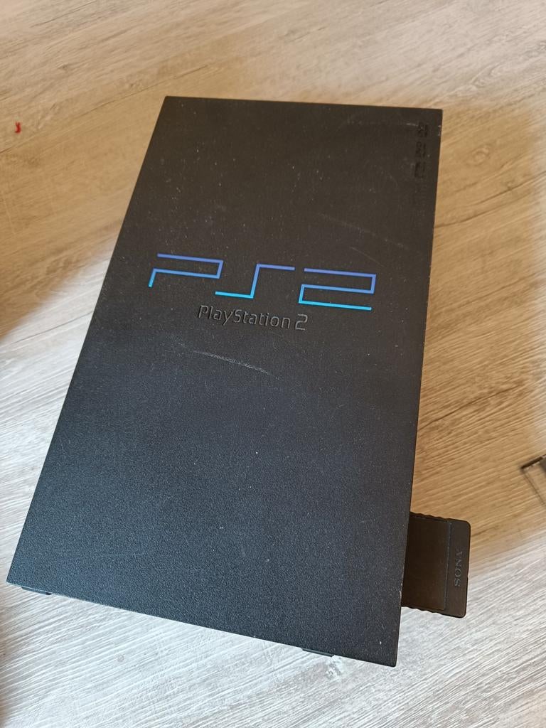 PlayStation 2 (PS2) Slim met games en geheugenkaart, Ophalen, Gebruikt, Zwart, Met games