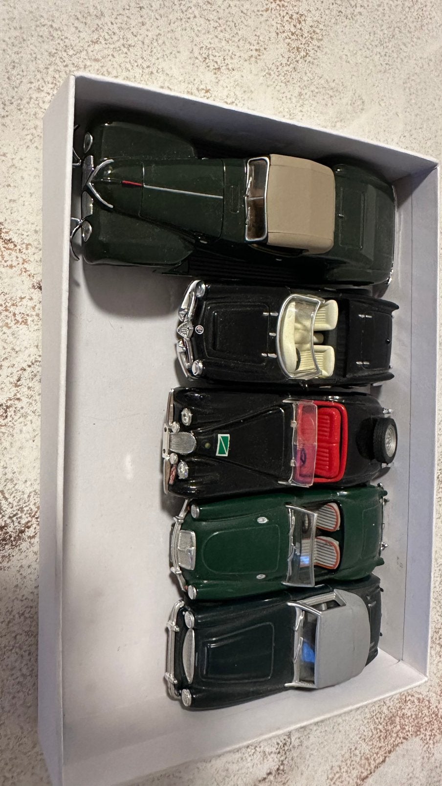 Vintage MG Sports Car Collection – 5 Diecast Model Cars, Ophalen, Zo goed als nieuw