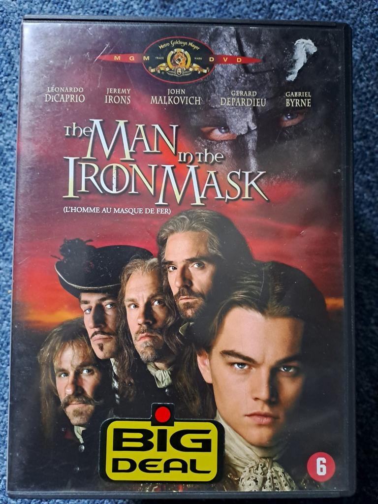 Man in the iron mask (dvd), Vanaf 12 jaar, Ophalen of Verzenden, Zo goed als nieuw