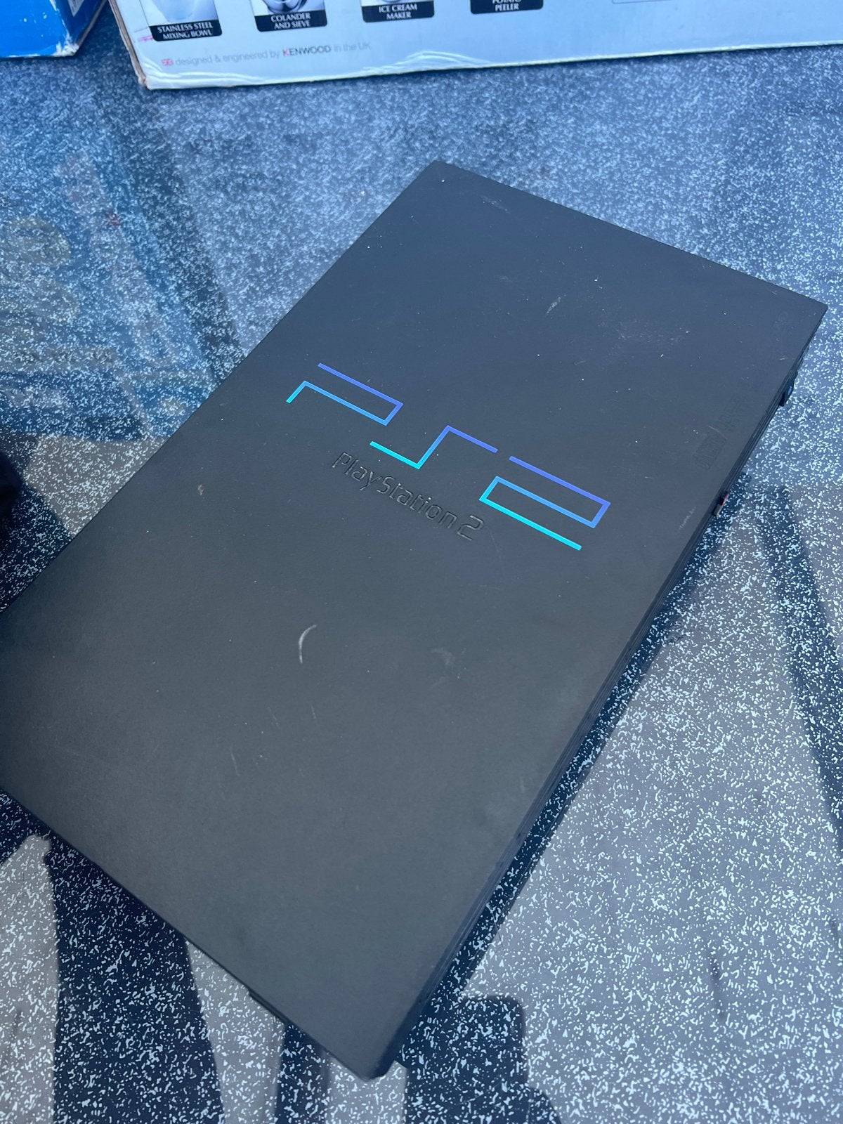 PlayStation 2 met spellen en joysticks, Ophalen, Gebruikt, Met 2 controllers, Met games