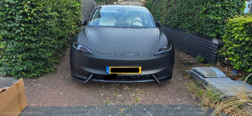 Carbon front splitter / Body kit Tesla model 3 Highland, Ophalen of Verzenden, Nieuw, Voor, Bumper