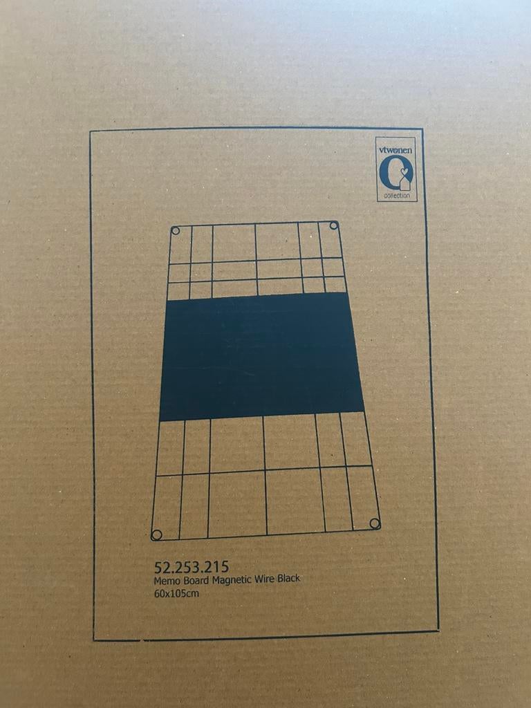 Memobord magnetisch zwart nieuw, Ophalen, Nieuw, Magneetbord