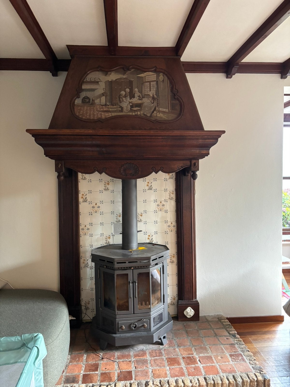 Hardhouten Schouw, Huis en Inrichting, Ophalen, Gebruikt, Hout, Overige soorten