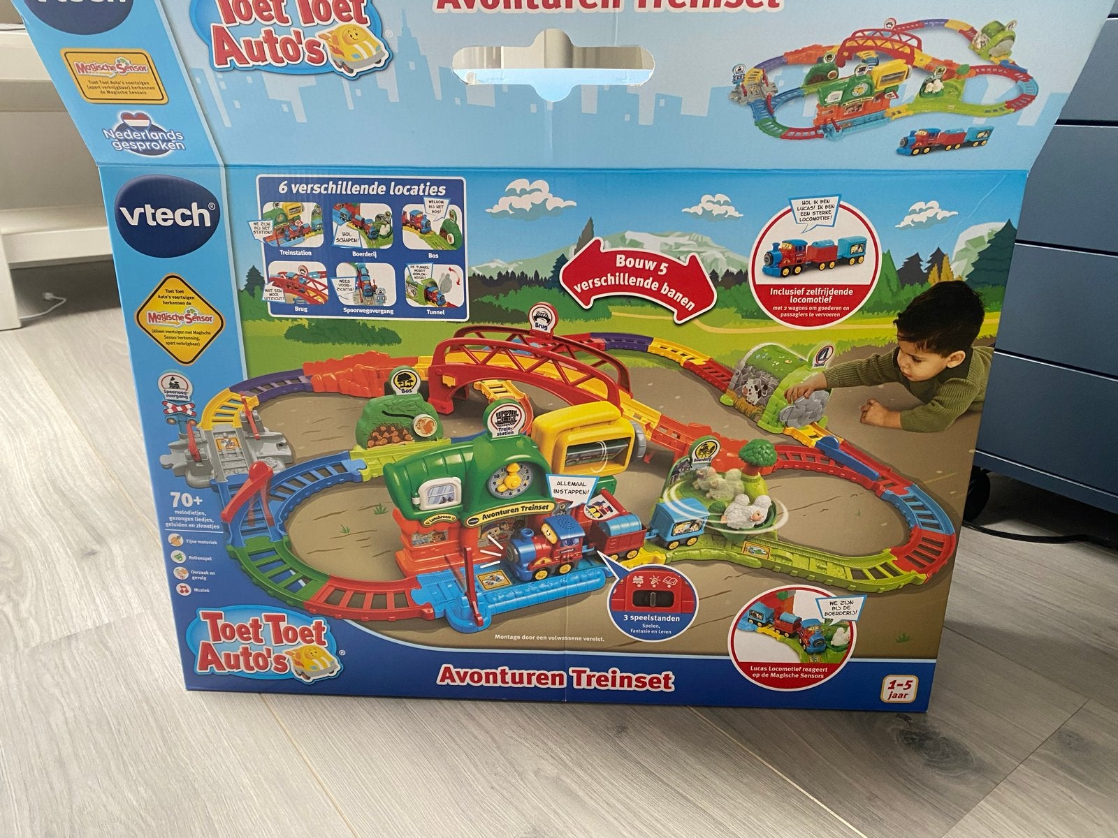 VTech Toet Toet Auto's Avonturen Treinset, Ophalen, Zo goed als nieuw, Overige merken