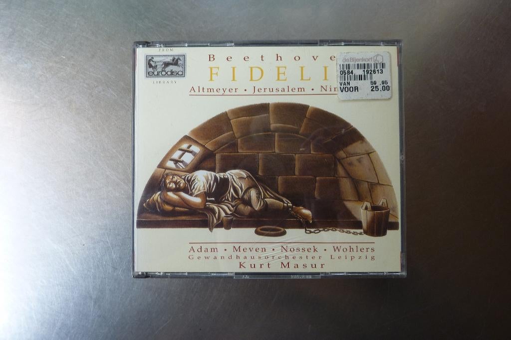 Beethoven Fidelio - Altmeyer, Jerusalem, Kurt Masur, Ophalen of Verzenden, Classicisme, Zo goed als nieuw, Opera of Operette