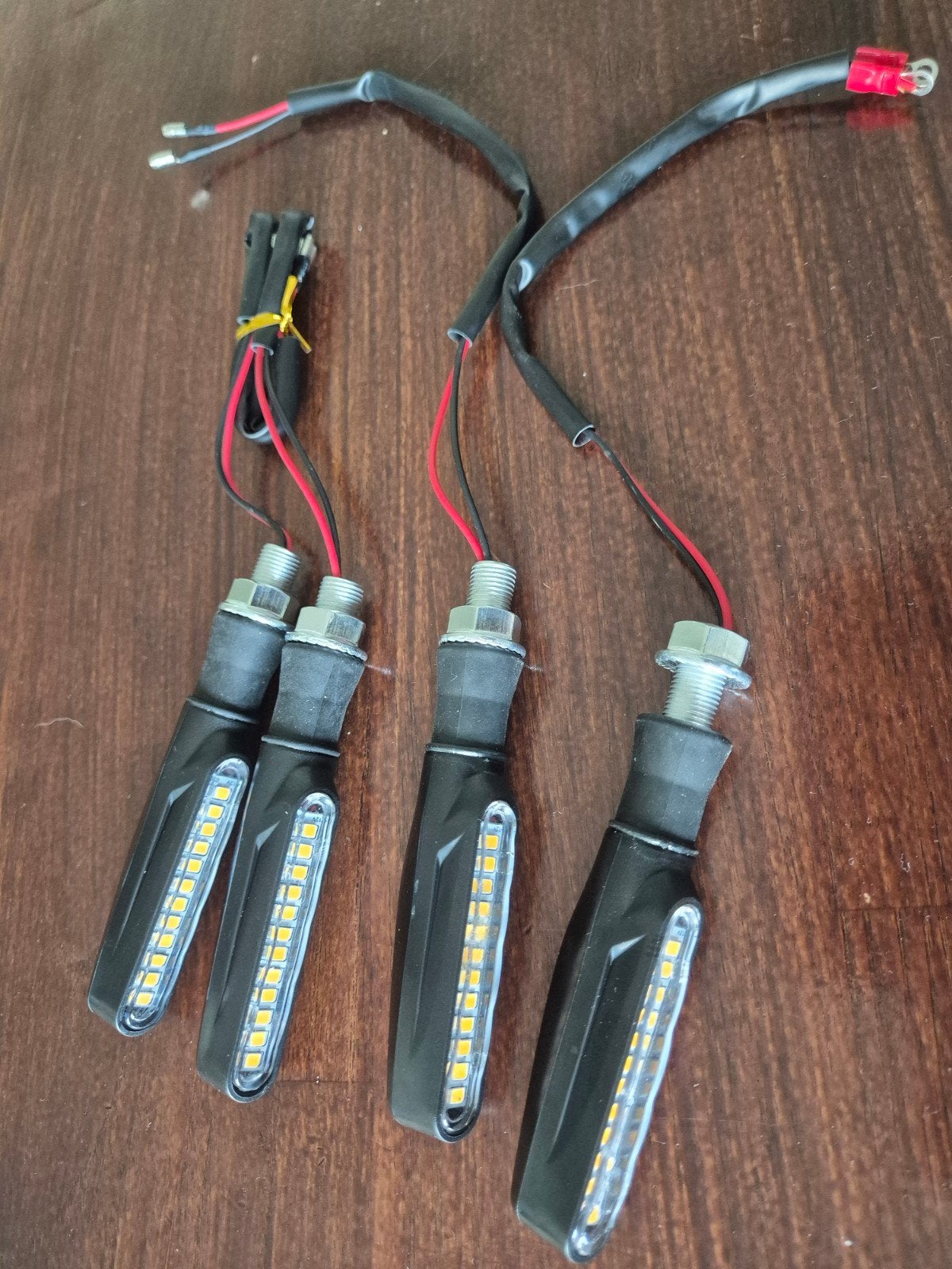 4x Universele LED Motorfiets Knipperlichten Amber, Motoren, Ophalen of Verzenden, Nieuw