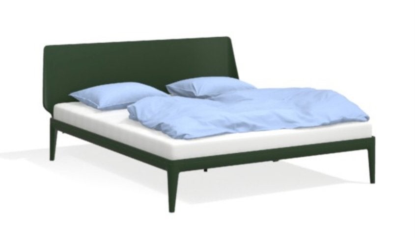 Auping Essential 180x200 Pine Green incl Hoofdbord etc., Tweepersoons, Ophalen of Verzenden, Zo goed als nieuw, 180 cm