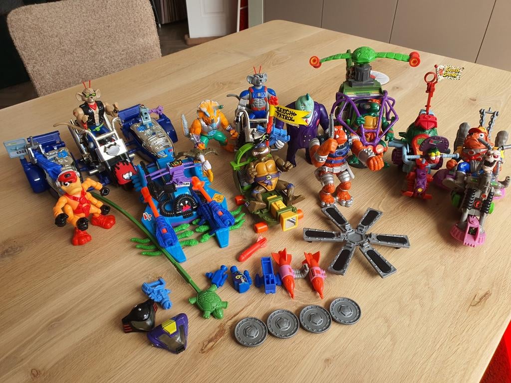 Vintage Turtles Speelgoed - Actiefiguren en Voertuigen, Ophalen of Verzenden, Gebruikt