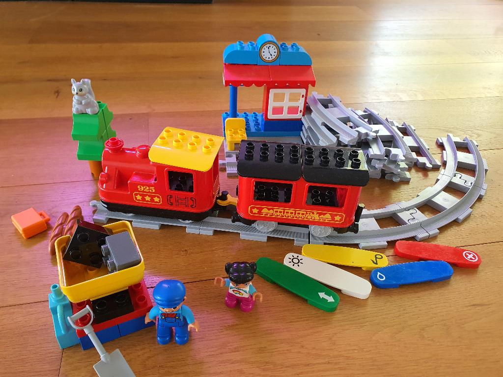 Duplotrein, Ophalen, Zo goed als nieuw, Compleet, Duplo