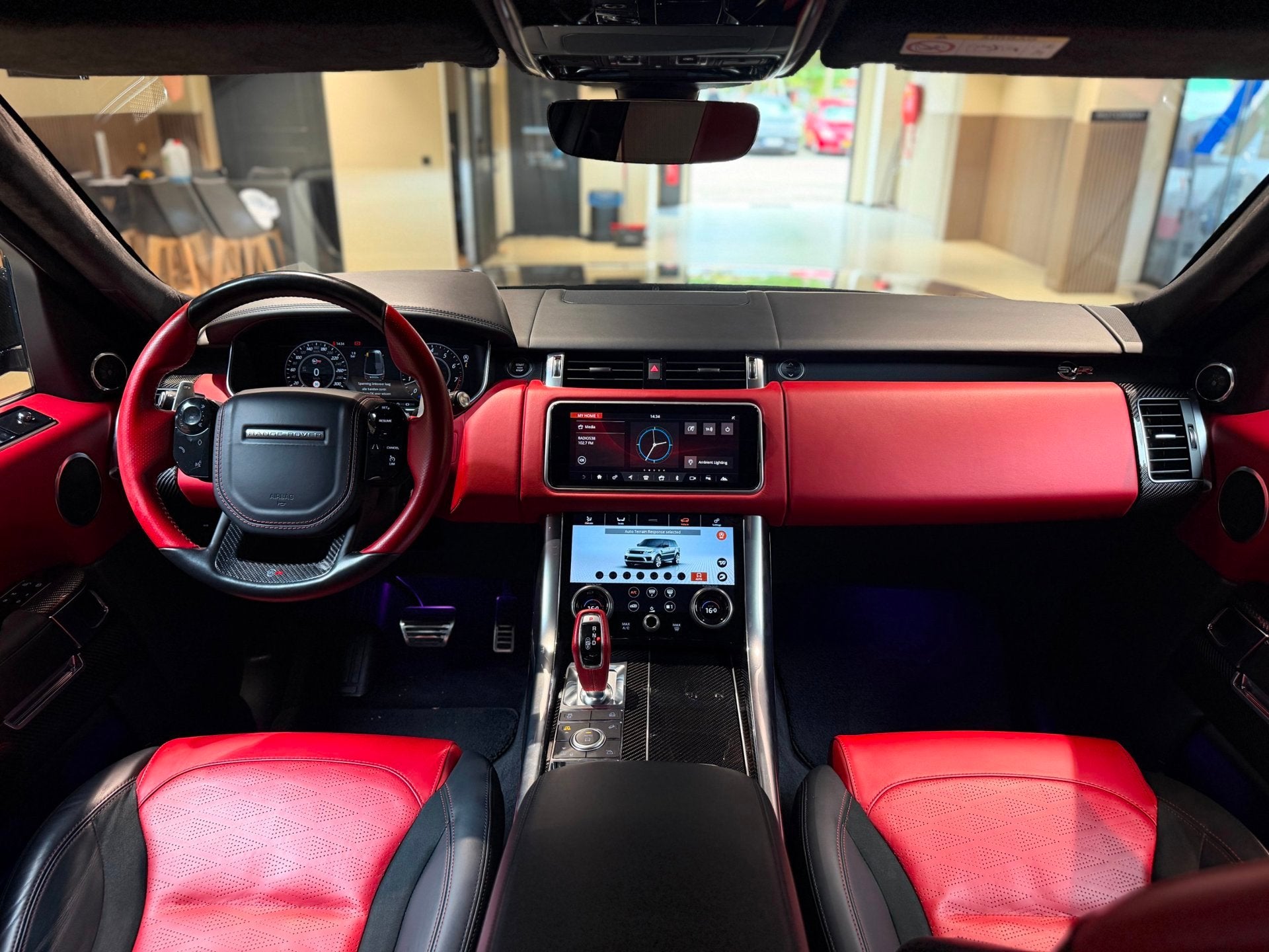 Land Rover Range Rover Sport 5.0 V8 SC SVR|pano|360|Merdian|, Automaat, Dealer onderhouden, Gebruikt, Blauw