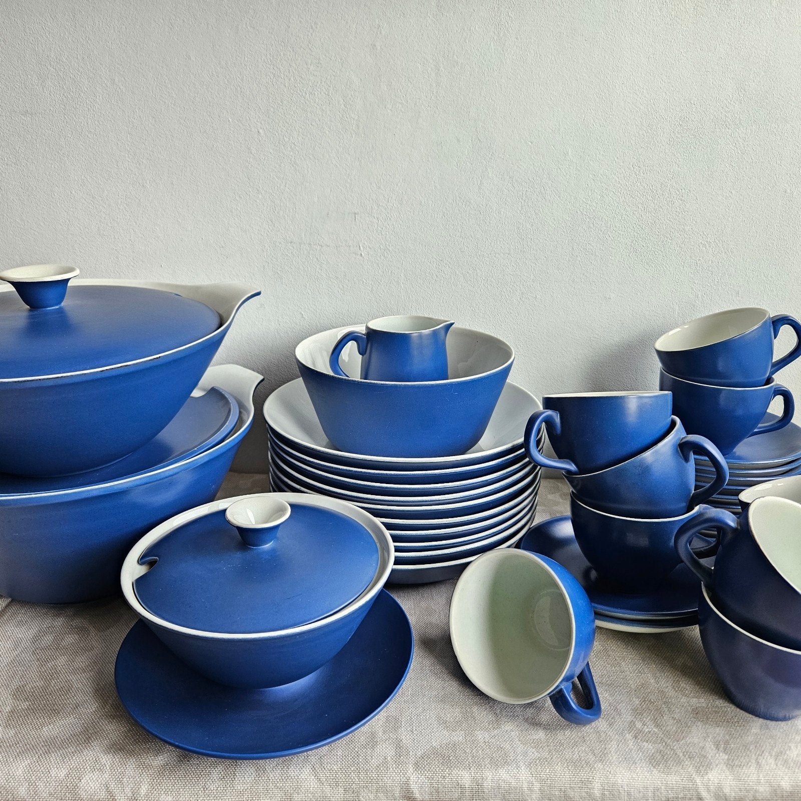 Goedewaagen Fiesta blauw servies, Antiek en Kunst, Ophalen