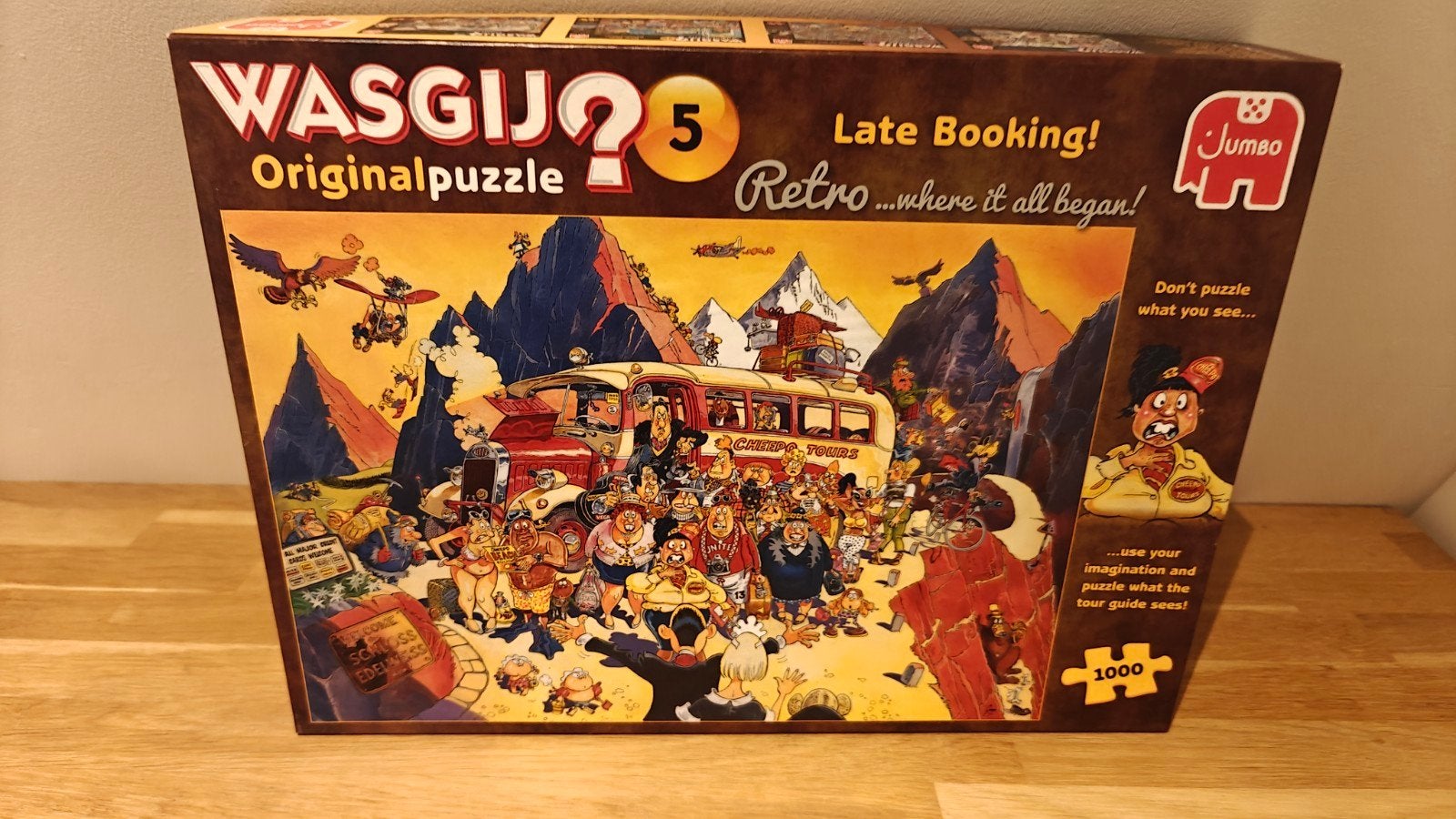 Wasgij Retro Original 5 - Last-minute boeking! (1000 stukjes, Ophalen of Verzenden, 500 t/m 1500 stukjes