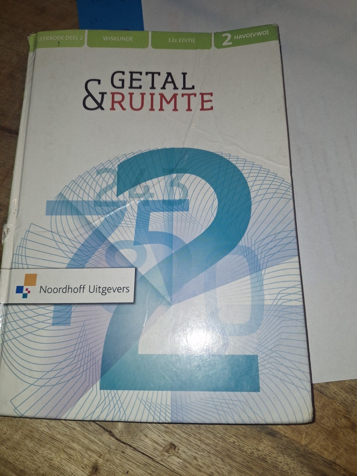 Getal & Ruimte Wiskunde 2 HAVO/VWO 12e editie, Ophalen of Verzenden, Beta, Zo goed als nieuw, Noordhoff Uitgevers