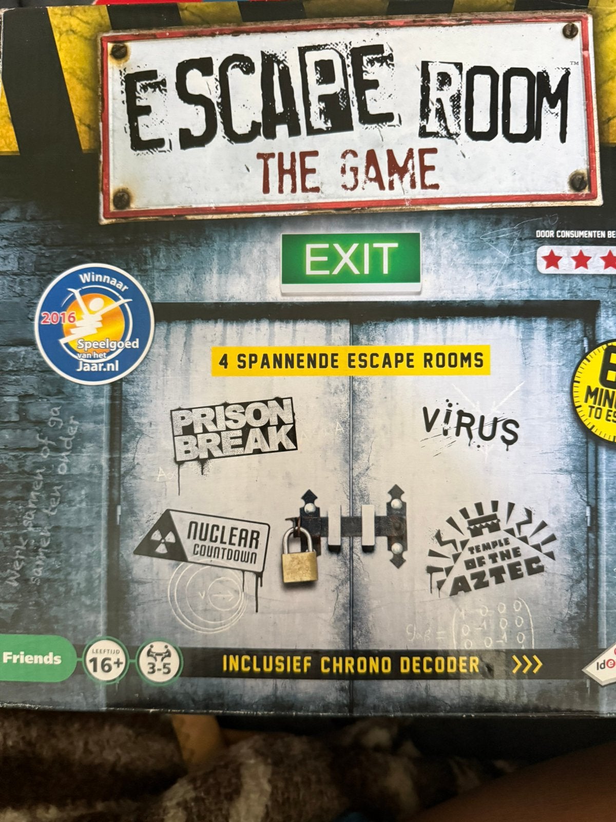 Escape room game 3 van de 4 nieuw, Ophalen of Verzenden, Zo goed als nieuw