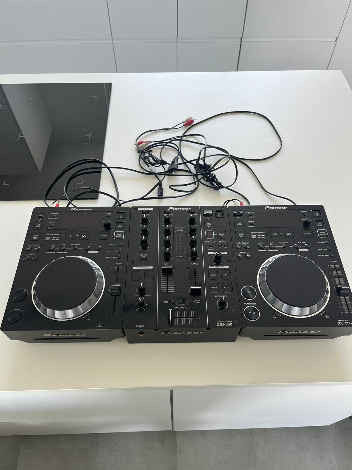 2x Pioneer CDJ-350 + DJM-350 Mixer, Muziek en Instrumenten, Ophalen of Verzenden, Gebruikt, Pioneer