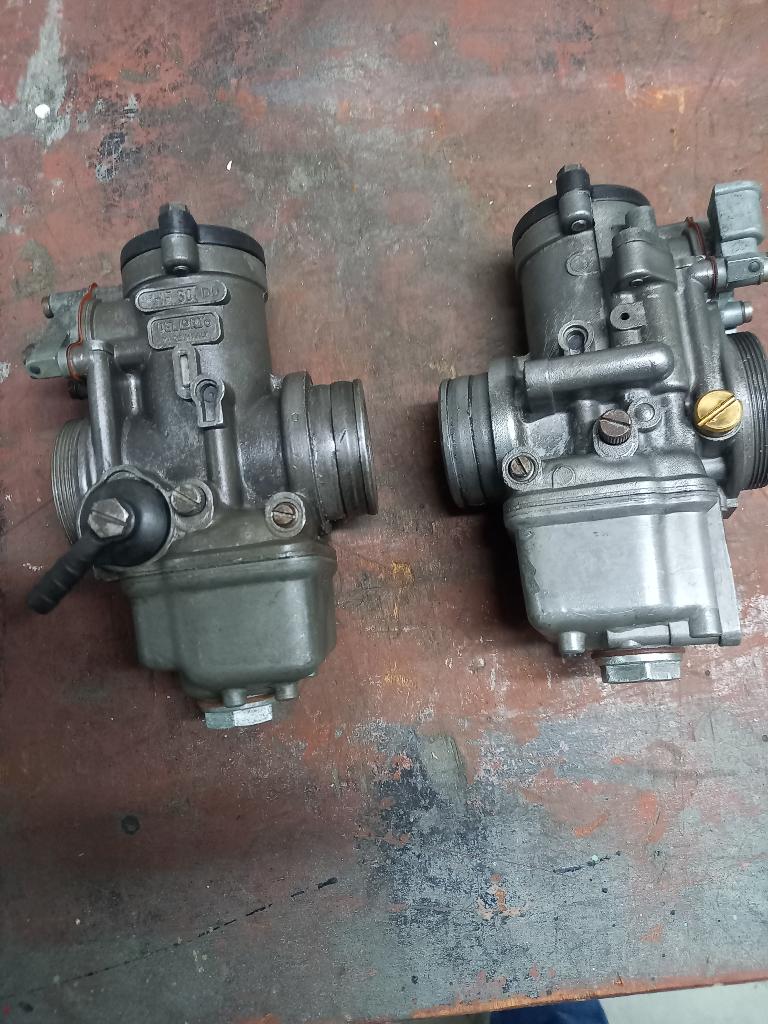 moto guzzi dellorto carburateurs 30mm en voorvork poten t3, Motoren, Ophalen of Verzenden, Gebruikt