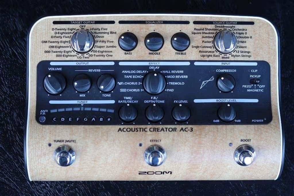 Zoom acoustic creator AC-3, Muziek en Instrumenten, Ophalen of Verzenden, Zo goed als nieuw, Delay of Echo