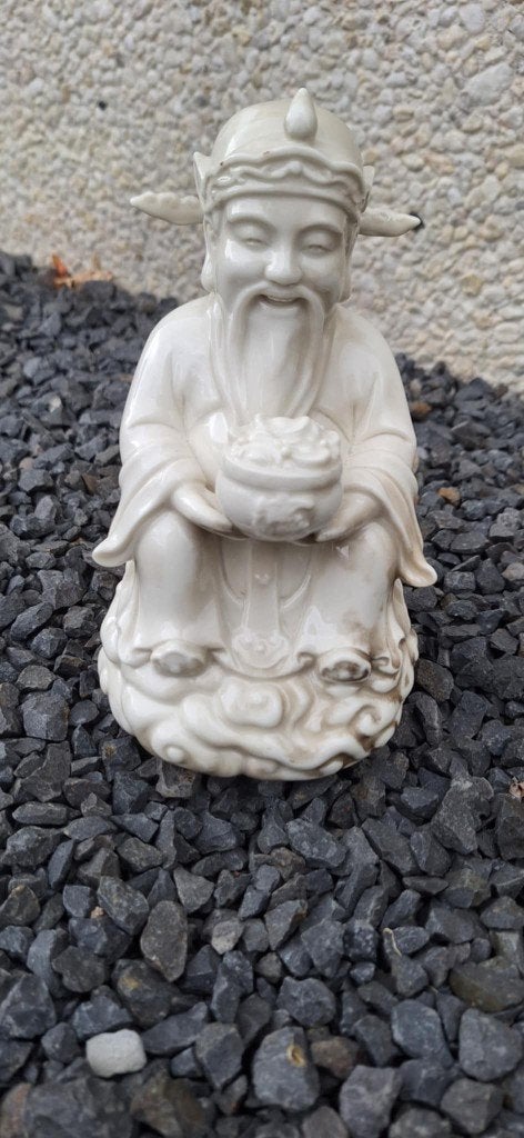 Antiek Chinees Dehua porseleinen beeld., Antiek en Kunst, Antiek | Porselein, Ophalen of Verzenden