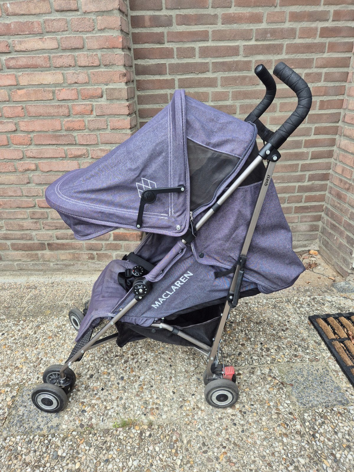 Maclaren Buggy - incl reistas, spijkerstof, Kinderen en Baby's, Buggy's, Ophalen, Gebruikt, Maclaren