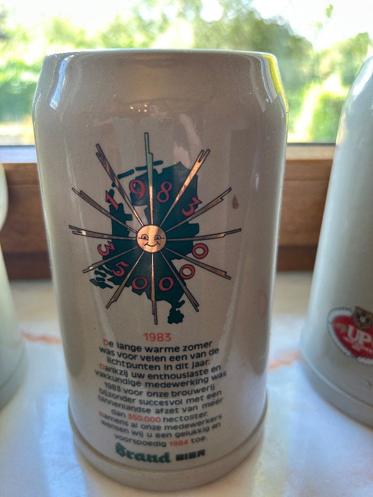 Brand Bier Pul 1983 - Collectors Item, Ophalen, Zo goed als nieuw, Pul(len), Brand