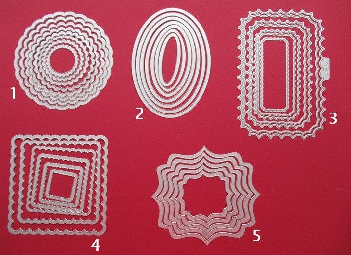 Sizzix snijmallen 1 tm 5, Ophalen of Verzenden, Zo goed als nieuw, Overige thema's, Pons of Mal