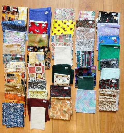 Heel veel lapjes voor quilten e.d., Overige kleuren, Nieuw, Ophalen of Verzenden, 30 tot 120 cm