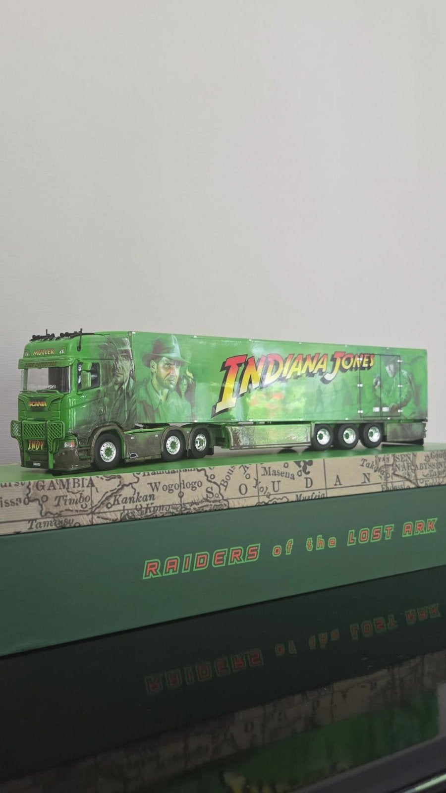 Tekno Müller indiana jones 1:50, Ophalen, Zo goed als nieuw, Bus of Vrachtwagen, Tekno