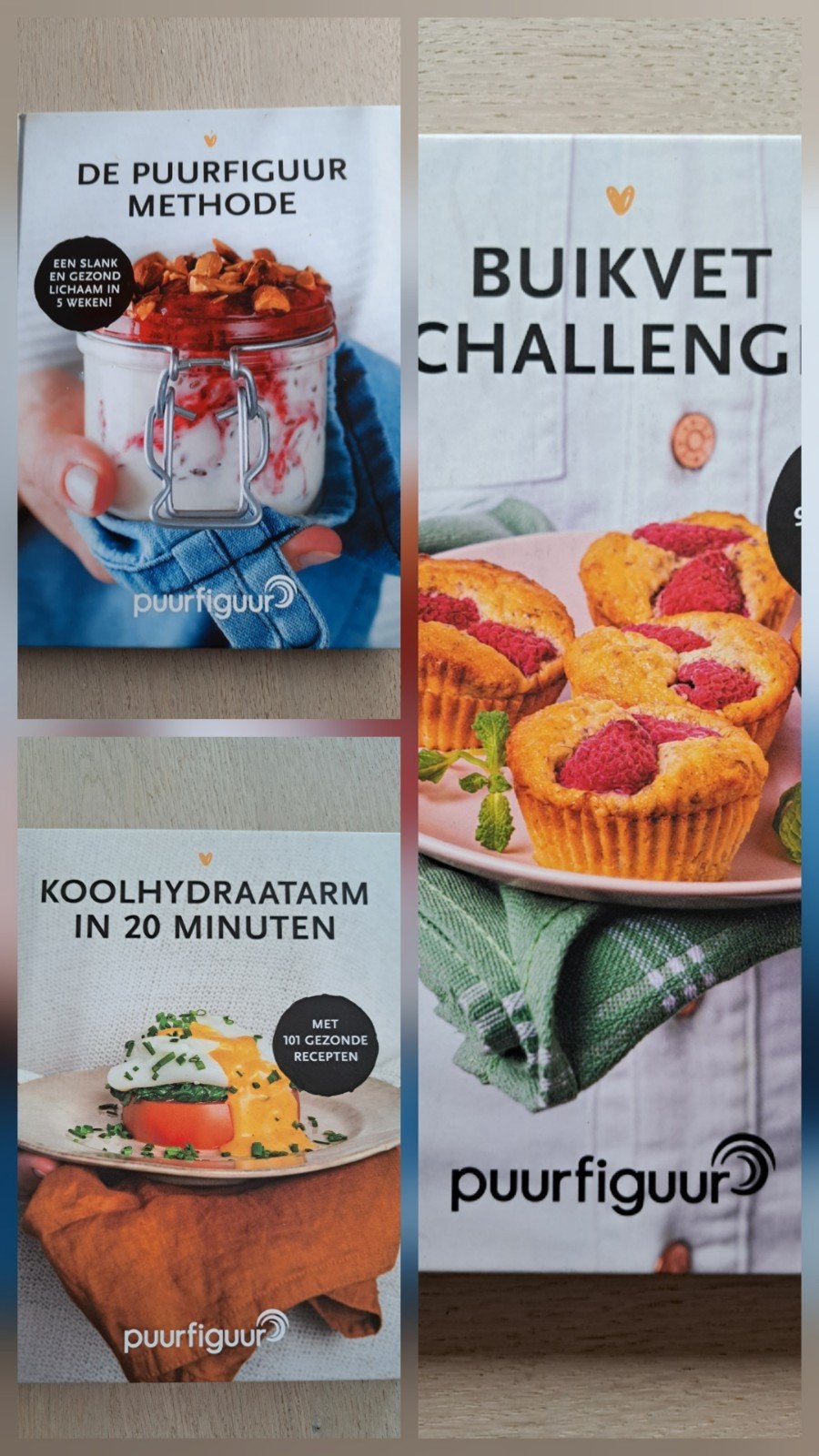 3x PuurFiguur

Hardcovers in uitstekende conditie.

- De Puu, Boeken, Ophalen of Verzenden, Zo goed als nieuw, Gezond koken