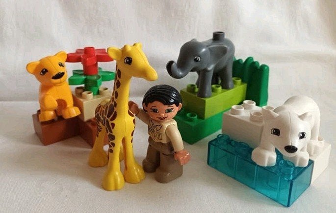Lego Duplo Town set 4962 Baby Zoo Dierentuin Compleet, Ophalen of Verzenden, Zo goed als nieuw, Duplo, Complete set